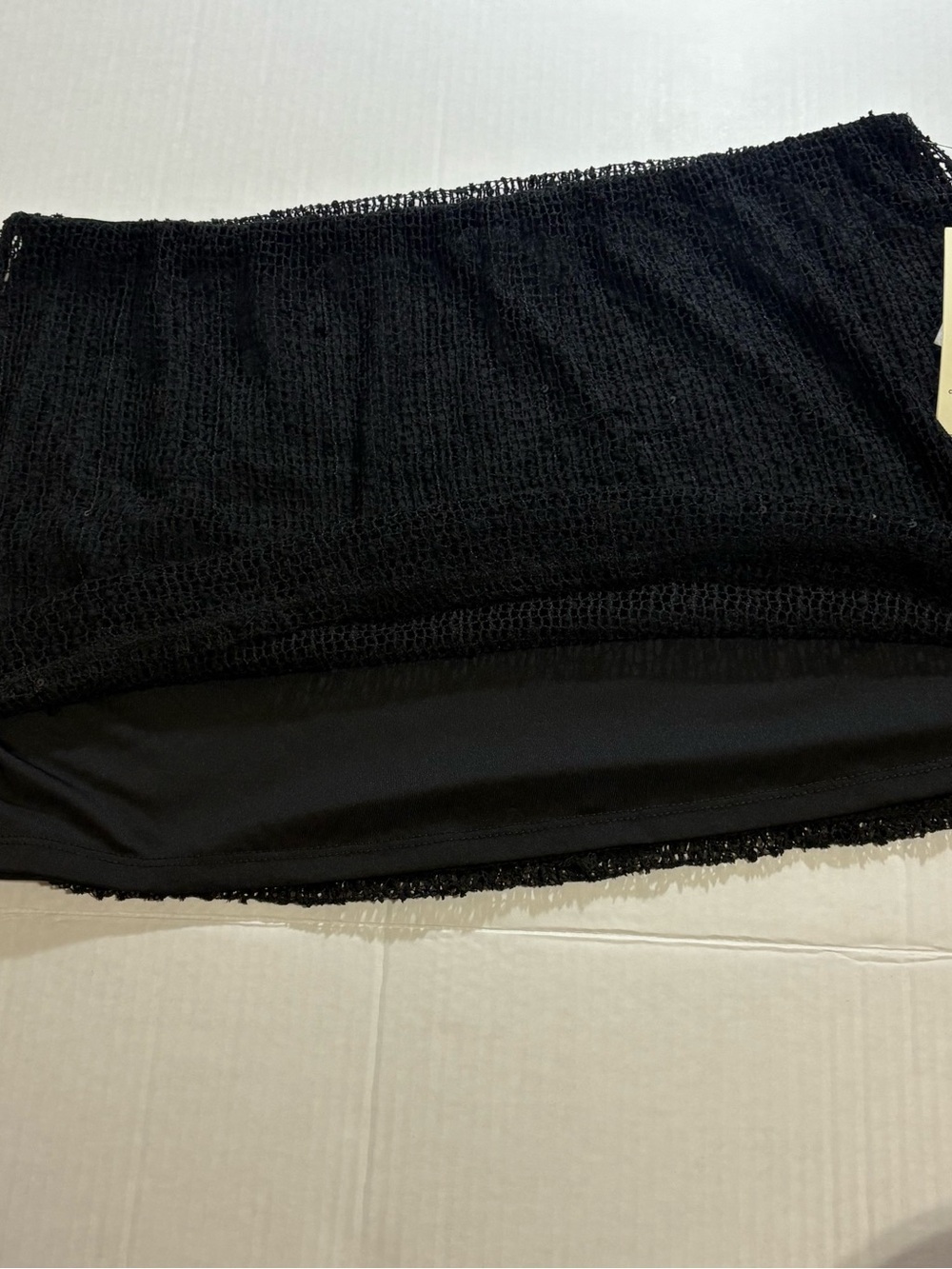 No Boundaries Black Knit Mini Skirt - Picture 5 of 6